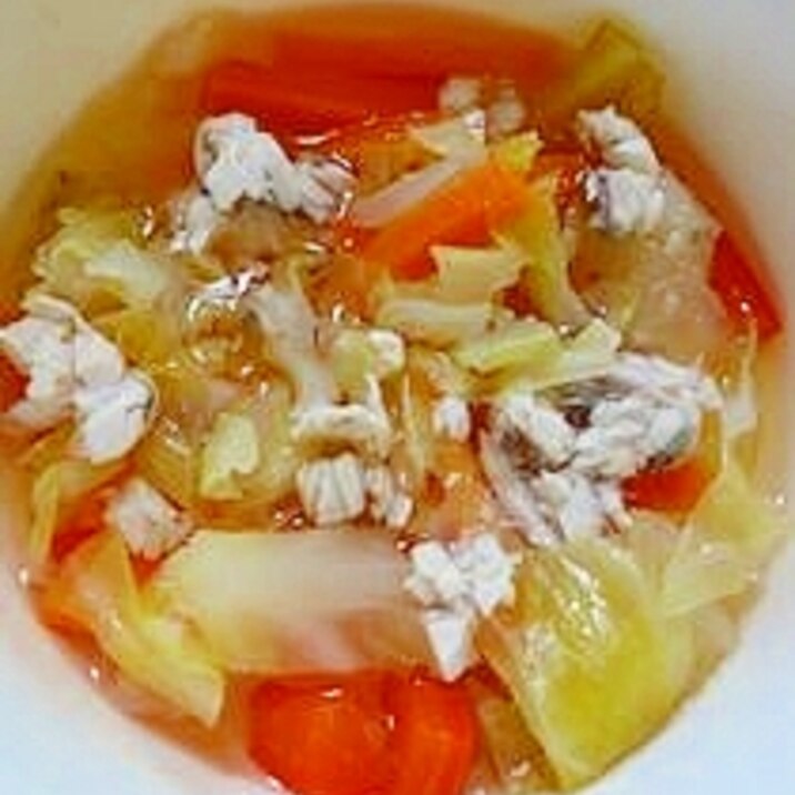 いろどり野菜とぶりのスープ(離乳食後期)